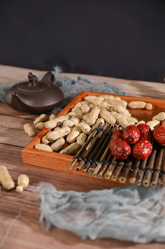 花生红枣美食营养五谷杂粮摄影图片-众图网