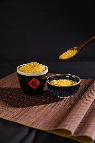 小米粮食营养五谷杂粮摄影图片