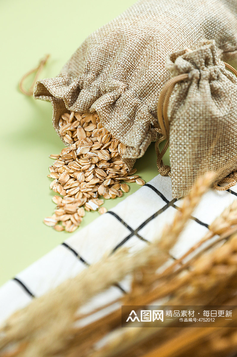 燕麦片健康杂粮美食营养五谷杂粮摄影图片素材