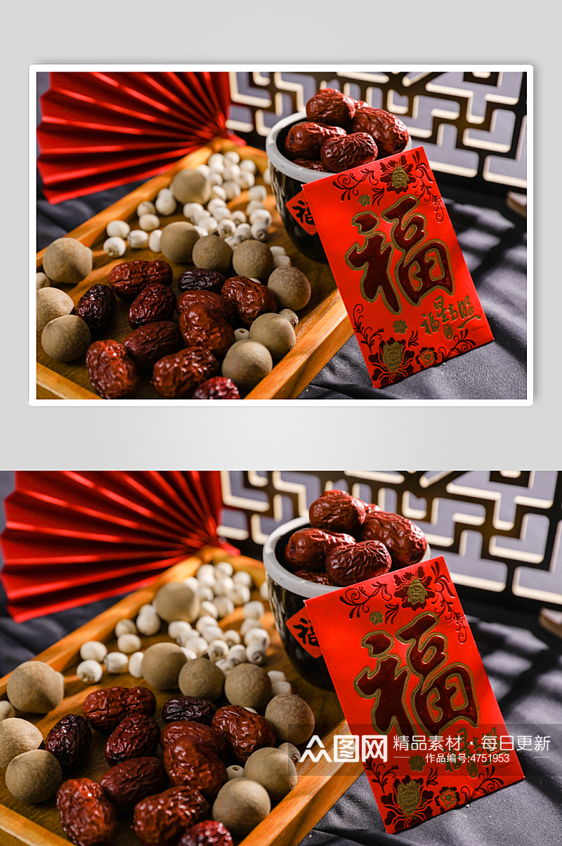 红枣桂圆零食营养五谷杂粮摄影图片素材