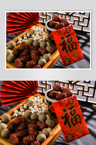 红枣桂圆零食营养五谷杂粮摄影图片