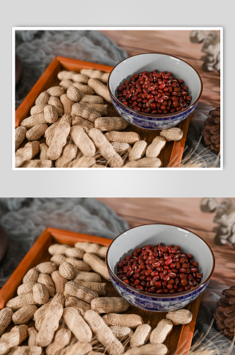 红豆粥红豆沙营养五谷杂粮摄影图片