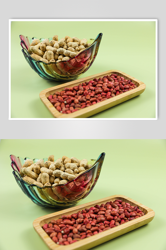 花生小食盘摄影营养五谷杂粮摄影图片-众图网