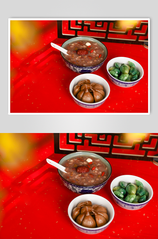 腊八粥腊八蒜八宝粥杂粮粥腊八物品摄影图片