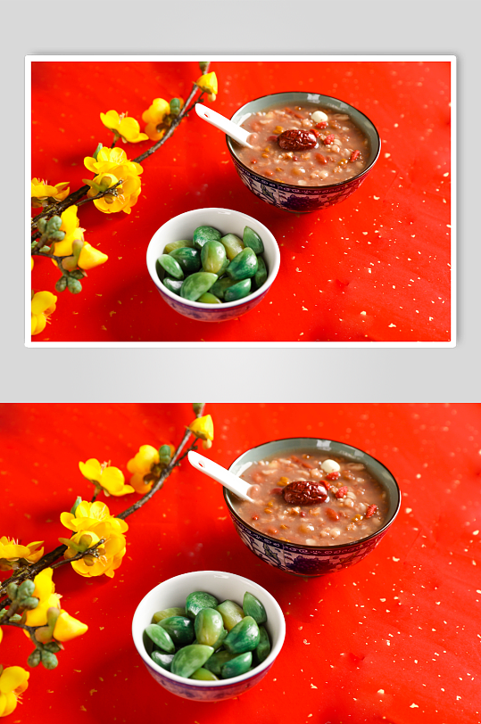 腊八粥腊八蒜八宝粥杂粮粥腊八物品摄影图片