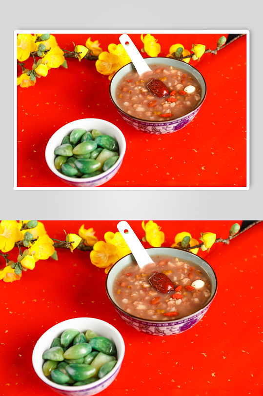 腊八粥腊八蒜八宝粥杂粮粥腊八物品摄影图片