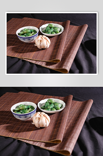 大蒜腊八蒜传统美食腊八物品摄影图片