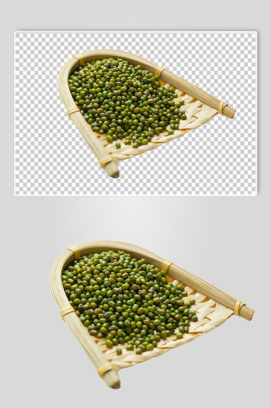 绿豆绿豆沙五谷杂粮摄影图片PNG免抠元素