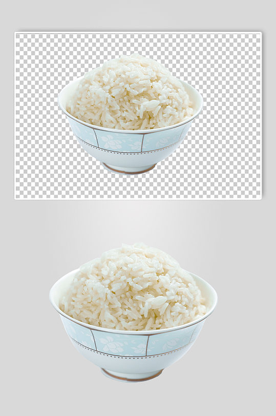 白米饭主食五谷杂粮摄影图片PNG免抠元素