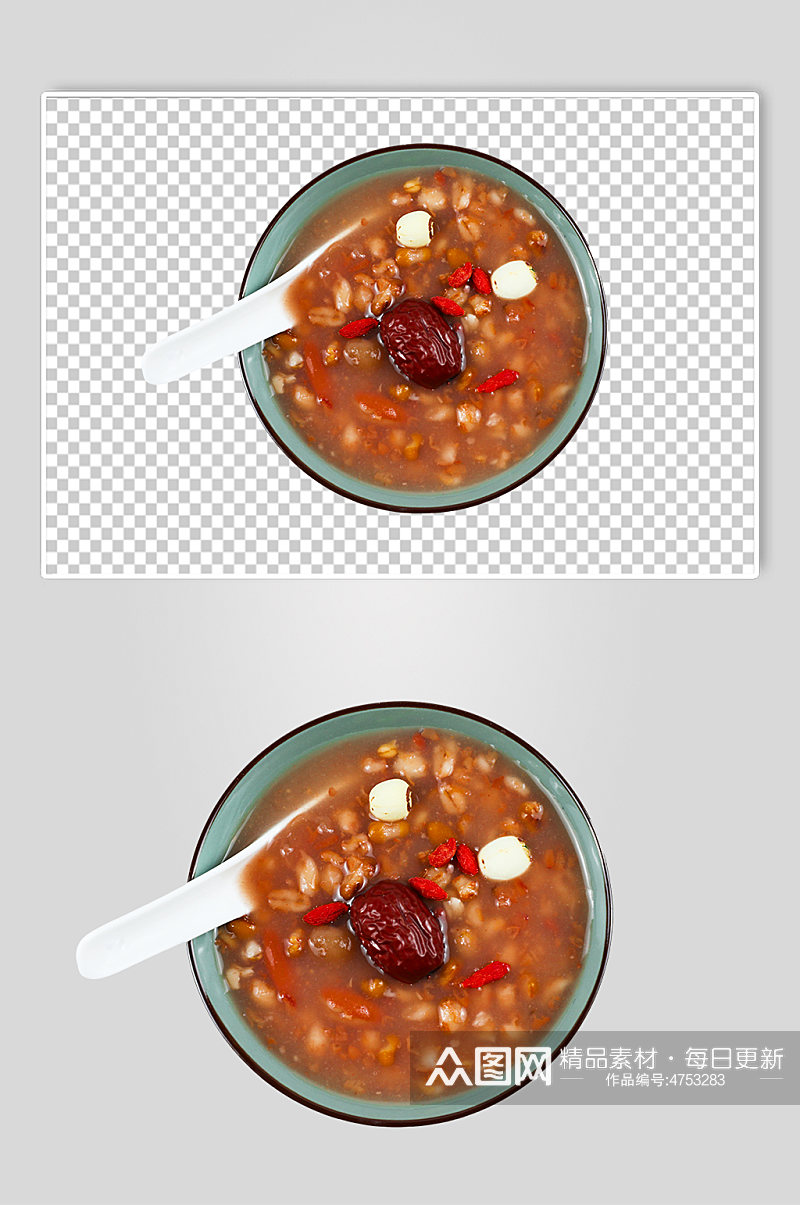 八宝粥腊八粥摄影图片PNG免抠元素素材