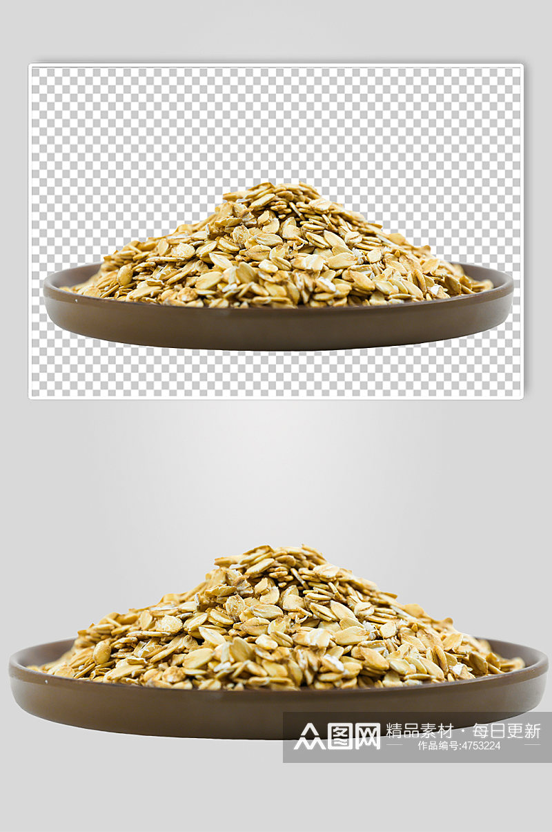 燕麦片五谷杂粮摄影图片PNG免抠元素素材