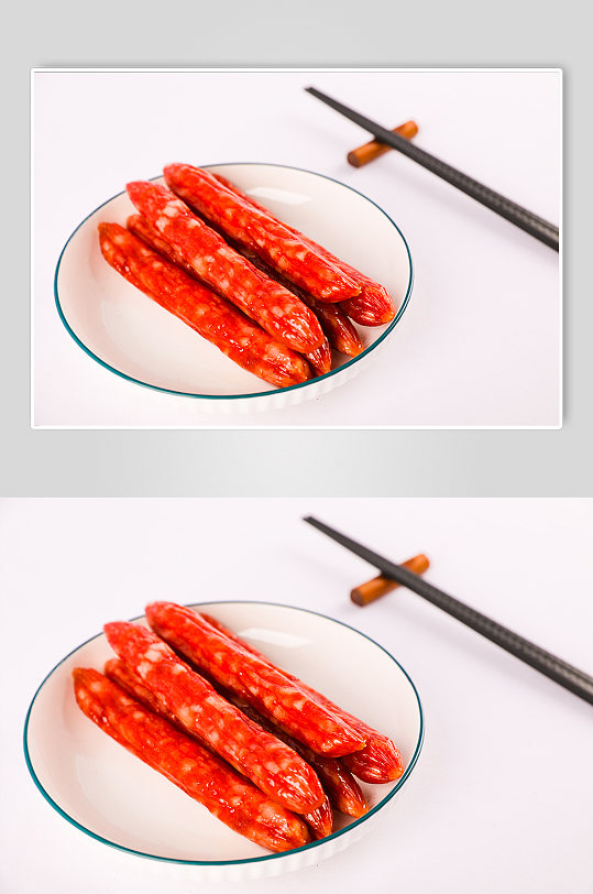 新年臘腸香腸美食春節(jié)物品元素?cái)z影圖片