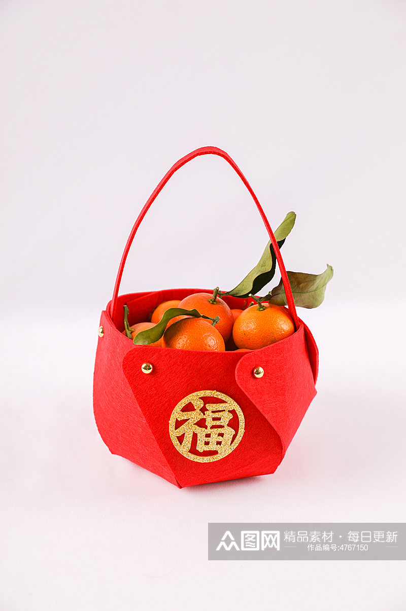新年橘子春节物品元素背景摄影图片素材