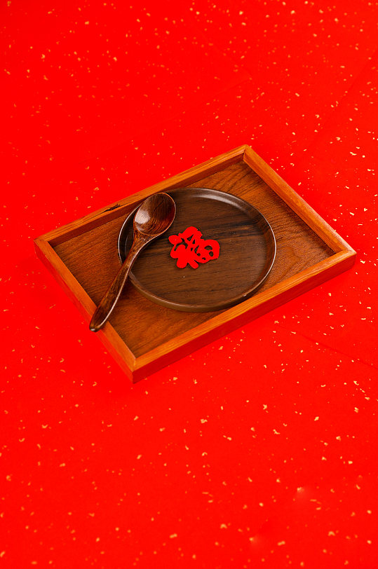 新年碗勺春节物品元素摄影图片