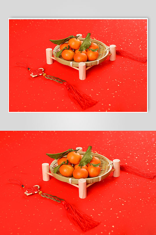 新年美食橘子春节物品元素摄影图片