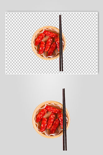 新年腊肠春节物品摄影图PNG免抠元素