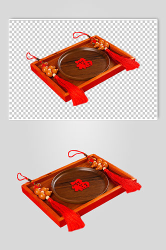 福字中国结春节物品摄影图PNG免抠元素