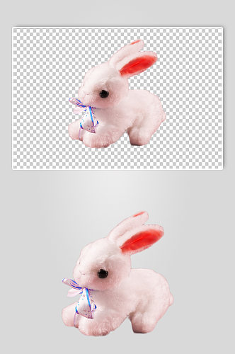 兔年兔子玩偶春节物品摄影图PNG免抠元素