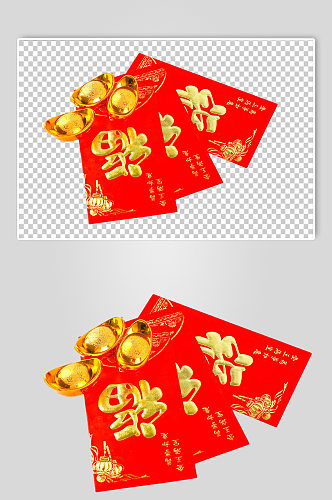 新年红包春节物品摄影图PNG免抠元素