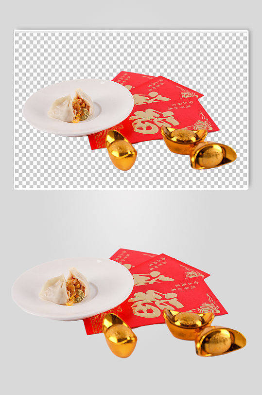 新年饺子水饺春节物品摄影图PNG免抠元素