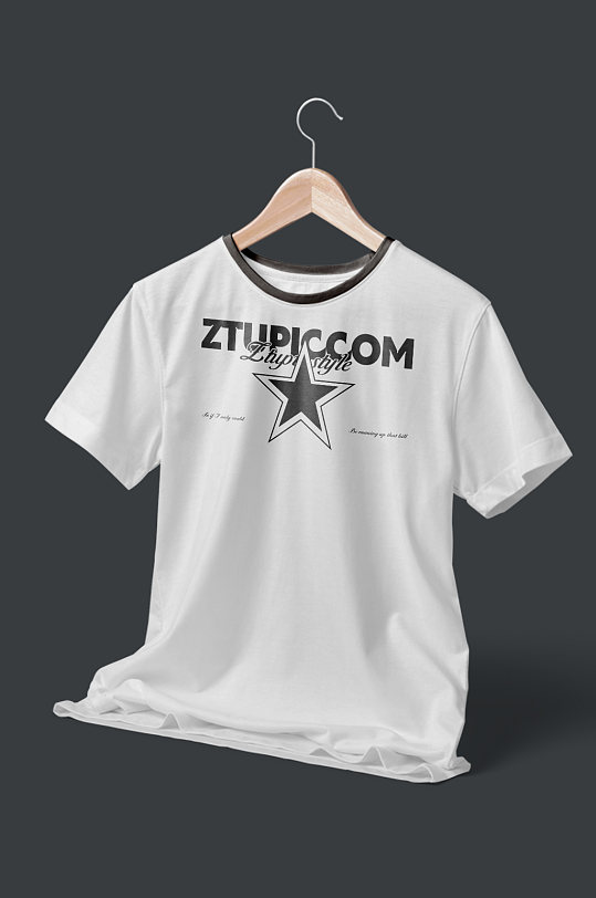 衣服文创T恤样机模版样机设计-众图网