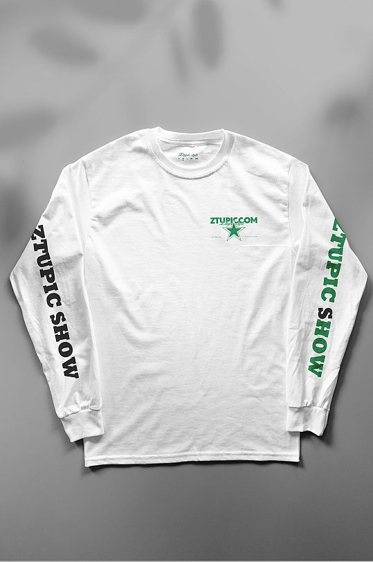 文创卫衣长T恤衣服样机模版样机设计-众图网