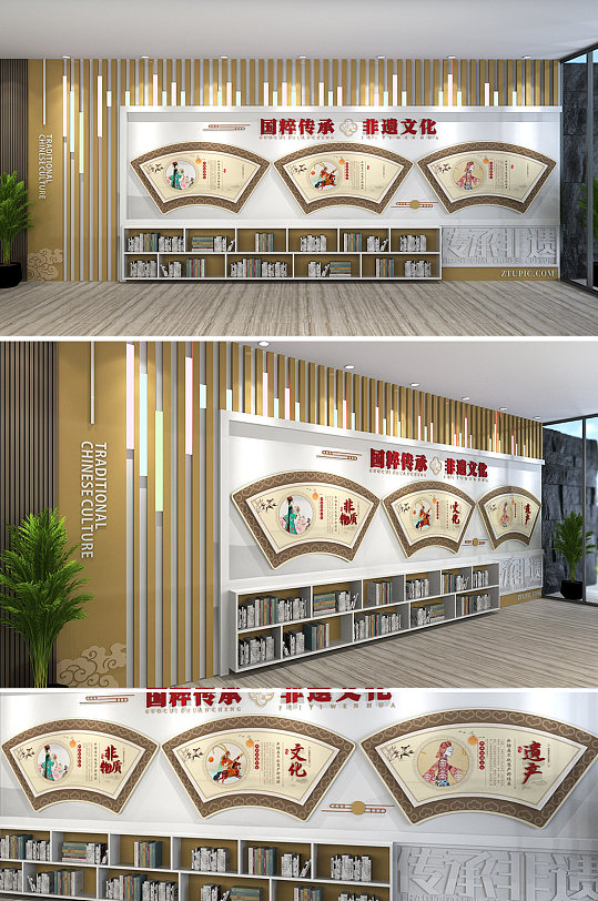 国粹文化中国风非物质遗传传承非遗文化墙-众图网