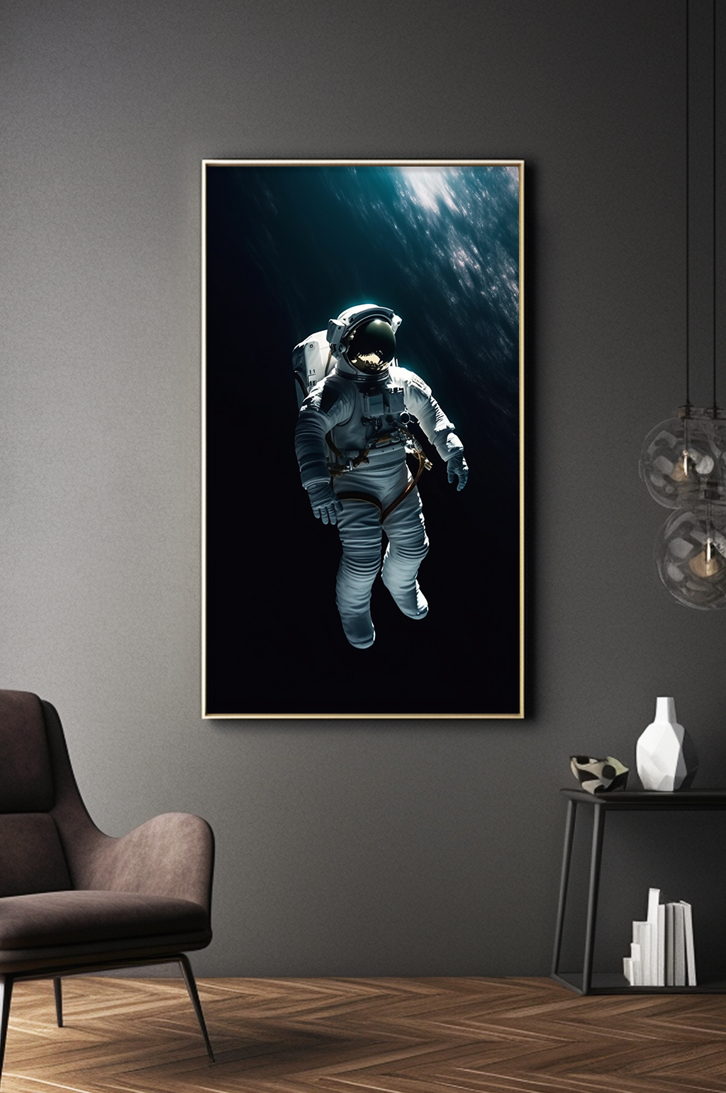 時(shí)尚絢爛宇宙太空宇航員插畫裝飾畫素材