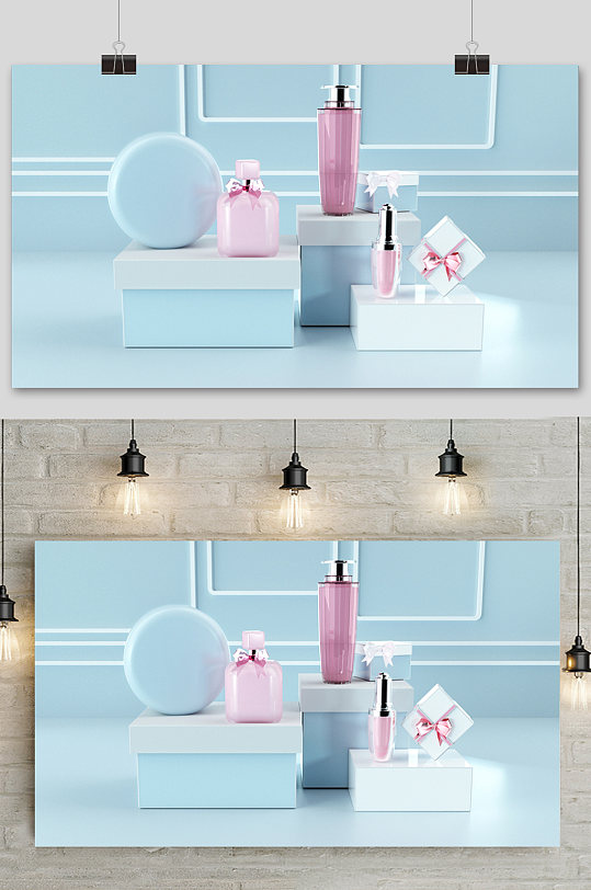 c4d电商场景元素设计-众图网