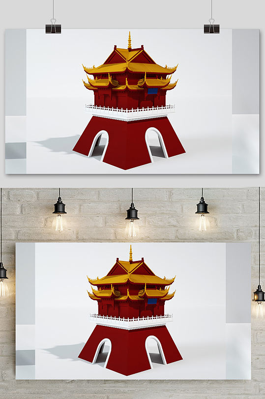 c4d电商场景元素设计-众图网