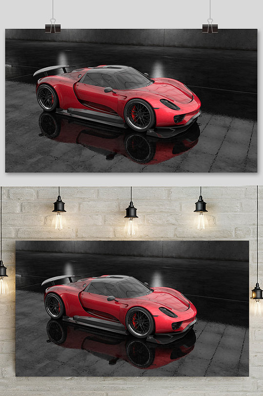 c4d电商场景汽车元素设计solidworks汽车模型-众图网