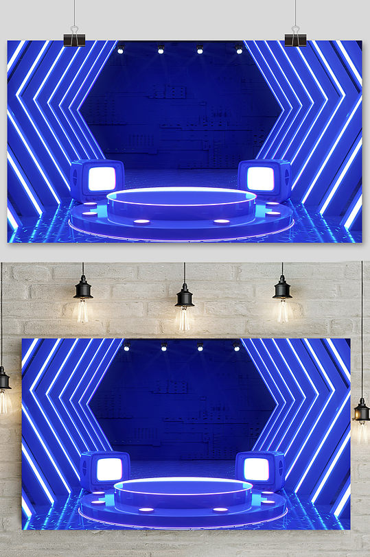 c4d电商场景元素设计-众图网