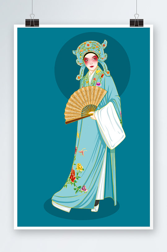 京剧人物插画图片-京剧人物插画素材下载-众图网