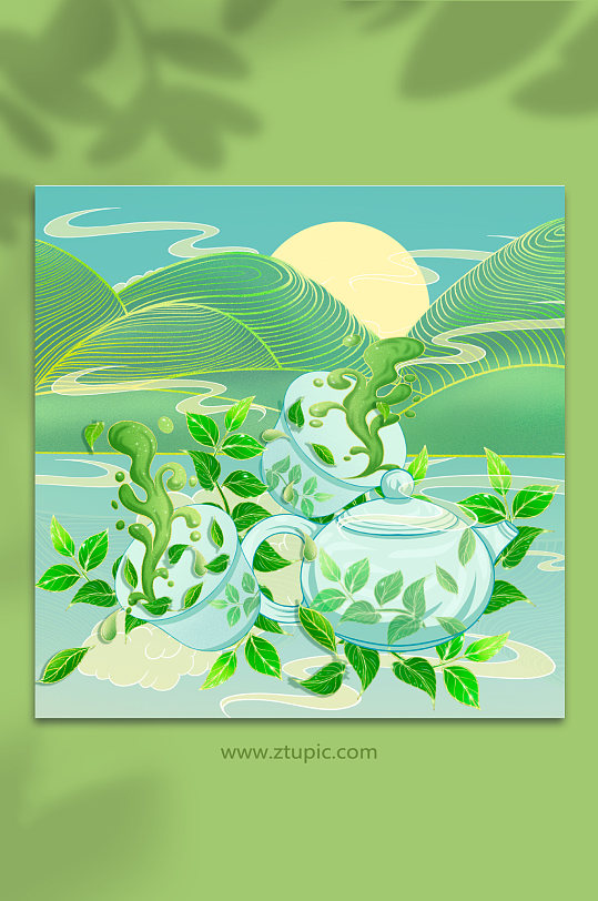 国潮风山水元素-国潮风山水元素图片-国潮风山水元素素材下载-众图网