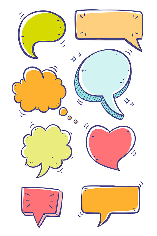 手绘对话框海报图片-手绘对话框海报设计素材-手绘对话框海报模板下载