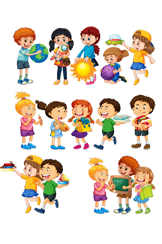 卡通人物卡通儿童PNG素材-众图网