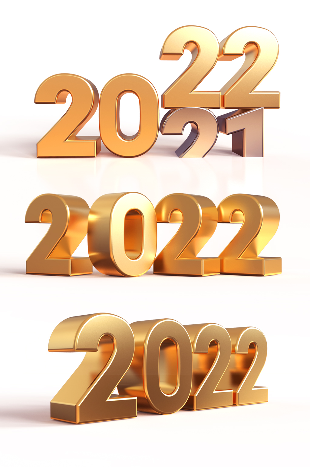 2022新年艺术立体字体素材