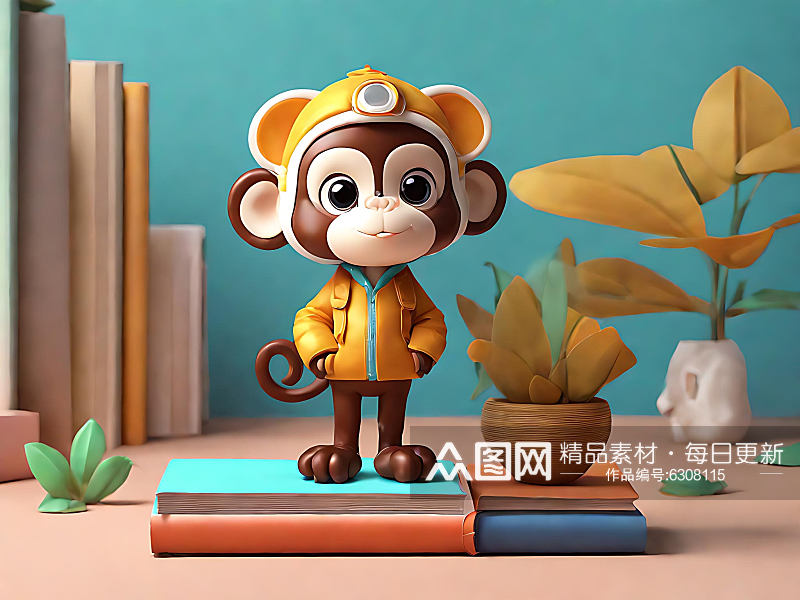 C4D小猴子AI数字艺术素材