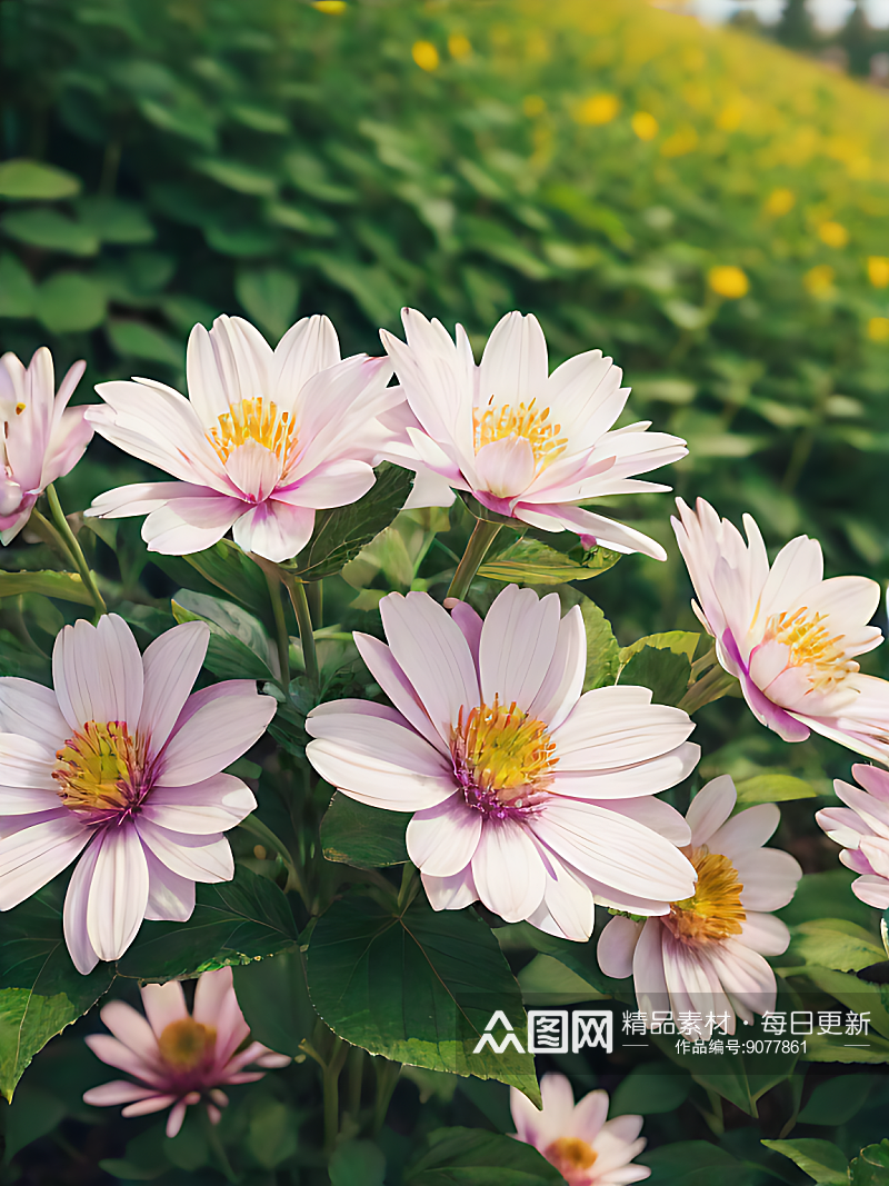 春天花草植物写实摄影AI数字艺术素材