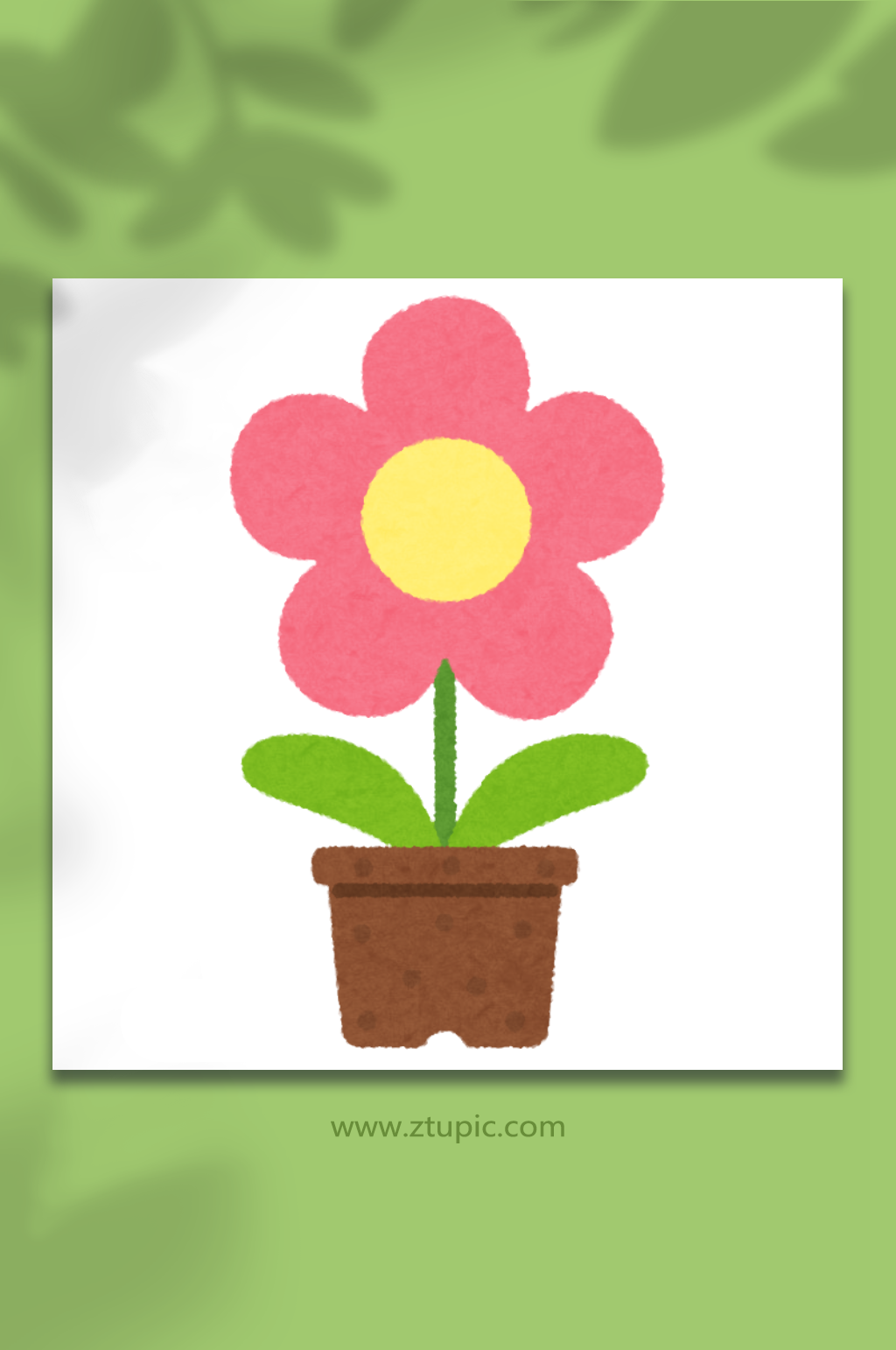 花植物可爱卡通手绘矢量插画免扣素材素材素材