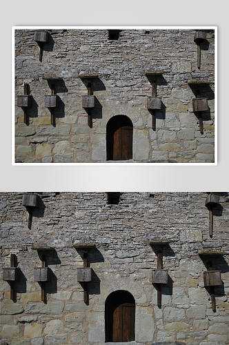 古老城墙建筑创意摄影图片
