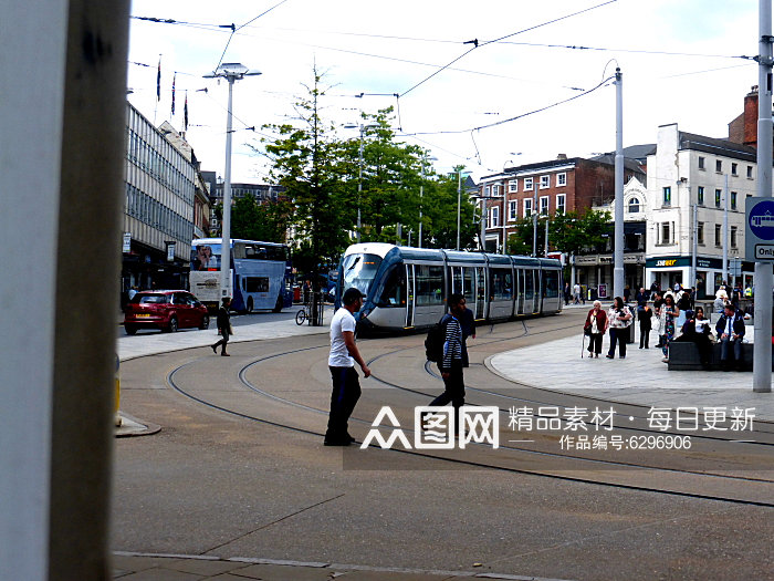 城市风光都市铁路建筑摄影图片素材