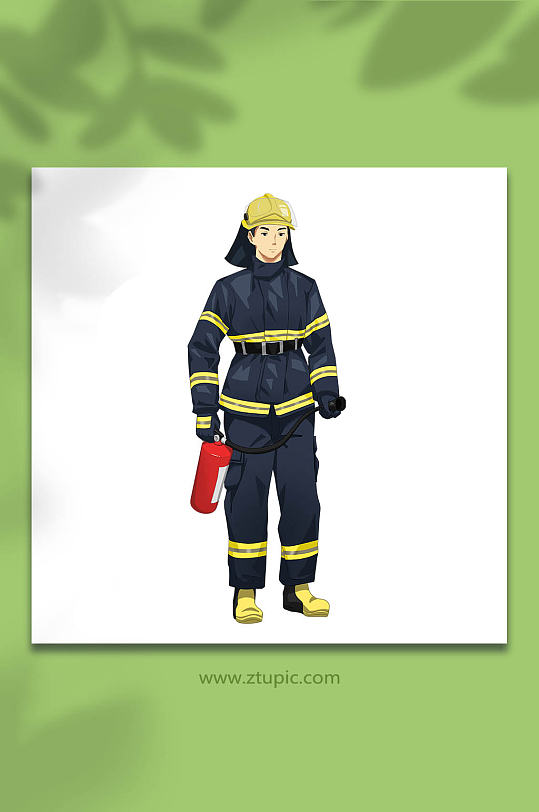 消防员灭火器图片-消防员灭火器素材下载-众图网