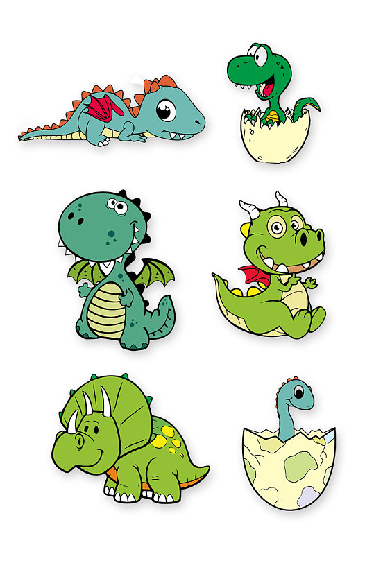 卡通可爱恐龙表情包贴纸