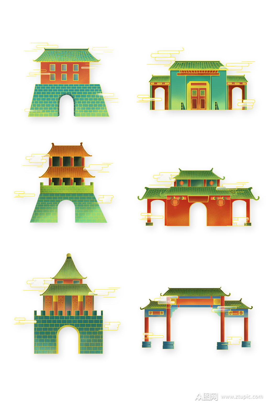 城门素材免费下载,本作品是由灵感设计工作室上传的原创免抠元素素材