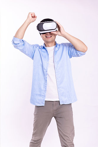 VR虚拟现实科技人物摄影图片