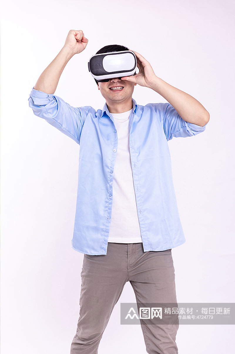 VR虚拟现实科技人物摄影图片素材