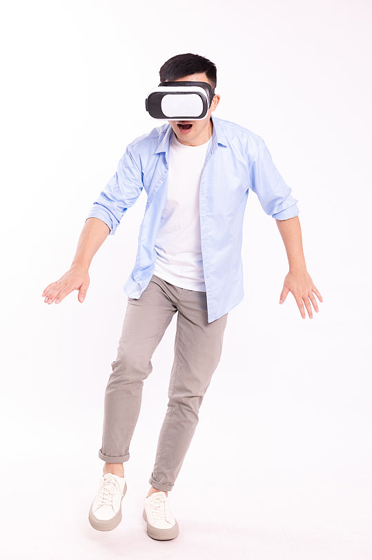 游戏商务VR虚拟现实人物摄影图片