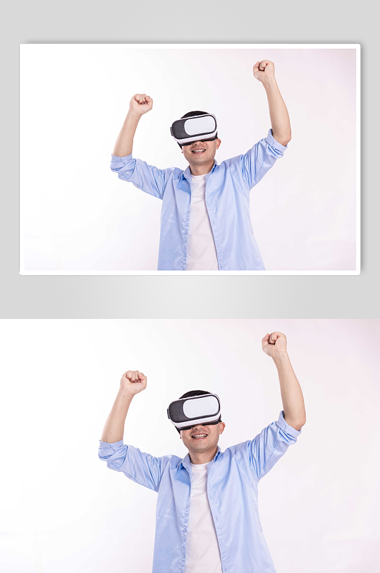 VR虚拟现实人物摄影图片智能科技商务男士