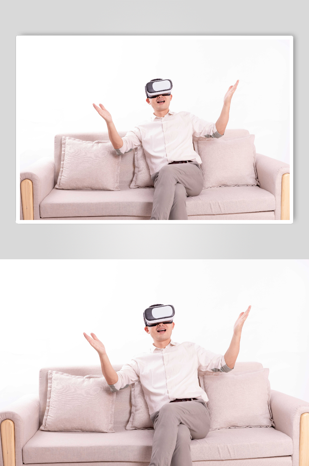 商务VR虚拟现实人物摄影图片素材
